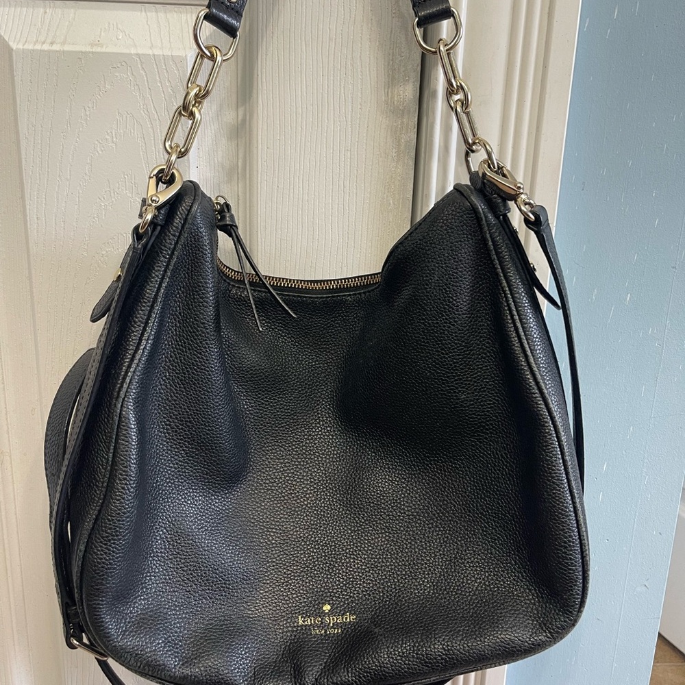 Kate Spade Black Leather Shoulder Bag